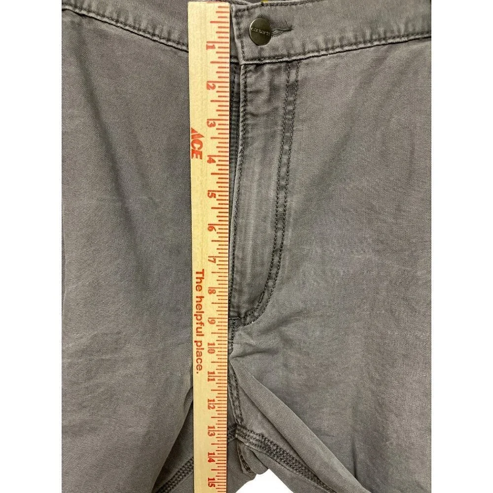 Carhartt Relaxed Fit Grey Cargo Denim Jean Shorts Men's Size 42